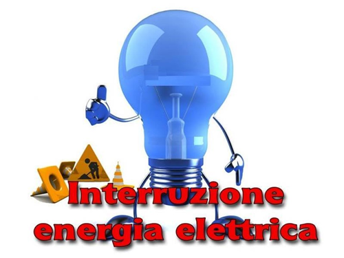 Avviso di interruzione di energia elettrica